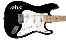 A-ha Magne Furuholmen Signed Autograph Electric Guitar Take On Me Band BAS COA