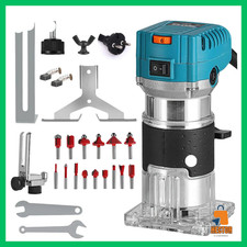 ✅ Défonceuse Électrique 2000W 30000 tr/min 6 Vitesses Mandrin 6,35mm Bois