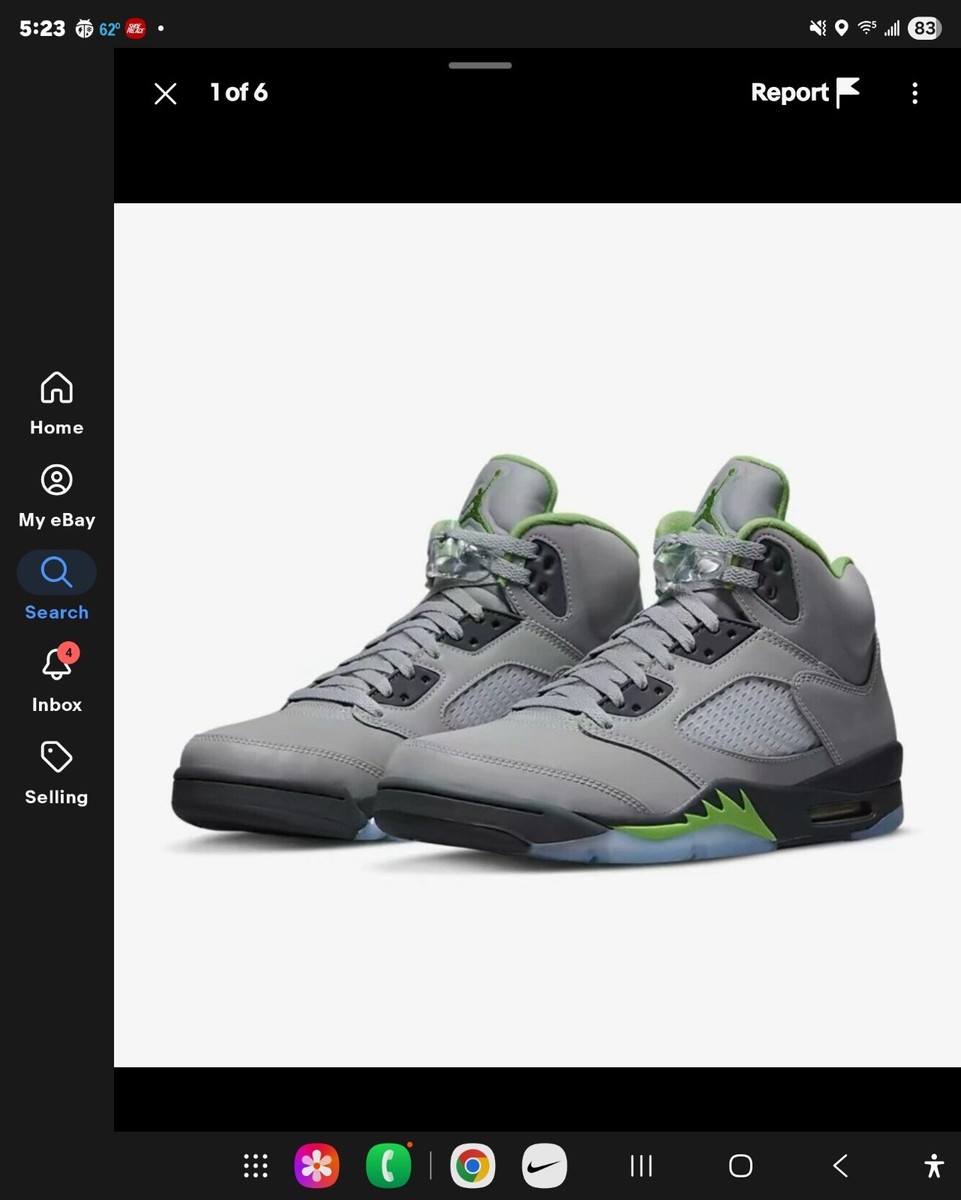 Size 12.5 - Jordan 5 Retro Green Bean for sale online | eBay