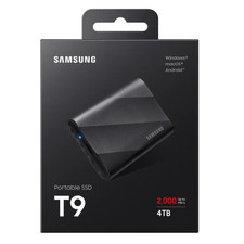 Samsung Portable SSD T9, 4 TB, 2000 MB/s, USB 3.2 Gen.2x2, MU-PG4T0B/EU