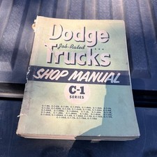 1954 Dodge Truck C-1 Series Job Rated Shop Manual Oem Original Mopar 1955 1956