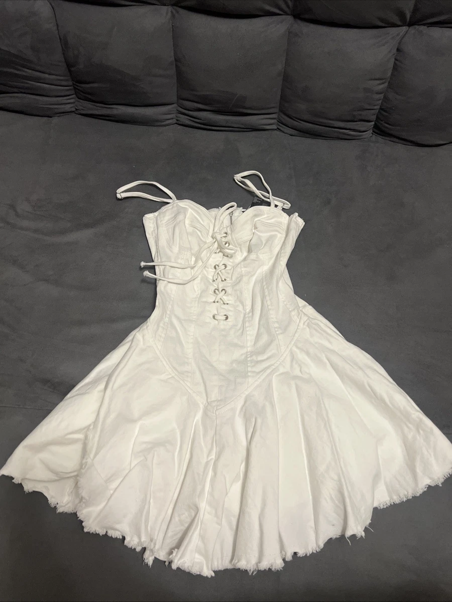 white sexy mini dress New Autumn Women White Long Sleeve Bandage Dress