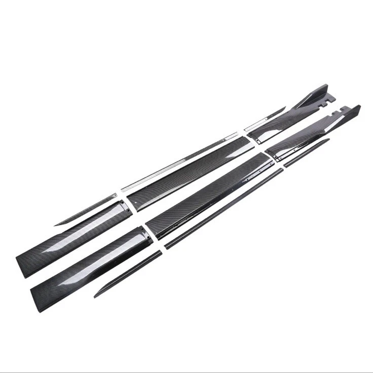 Panel basculante de faldón lateral de fibra de carbono apto para 2 m/78,7 pulgadas para Honda Accord 2000-21 Foto 3 de 4