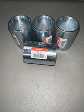 Lot of 4 Rigid 1  Conduit Couplings   Threaded Steel   New