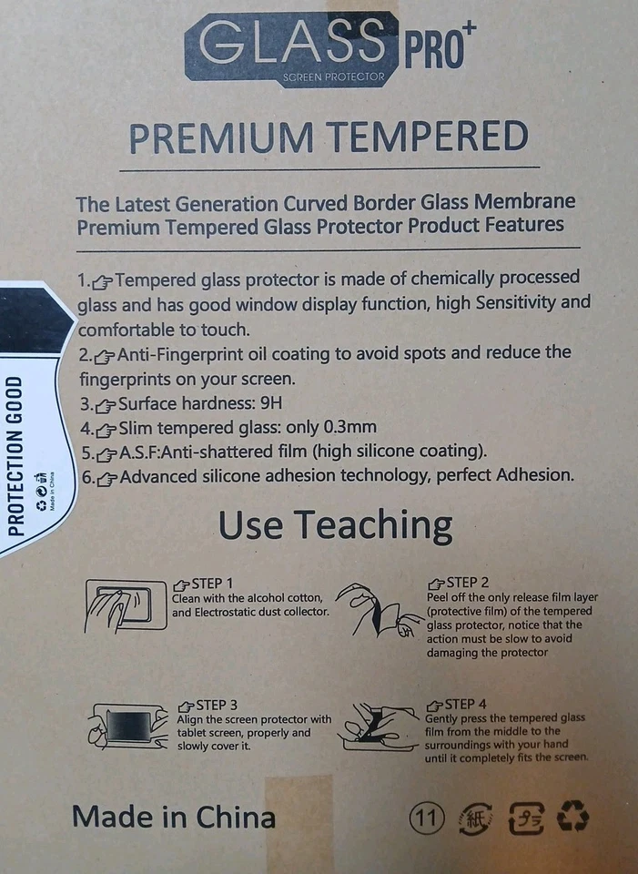 Glass Pro+ Premium Tempered Screen Protector - 2 Pack - IPAD 9.7" - Anti Scratch - Image 3 of 3