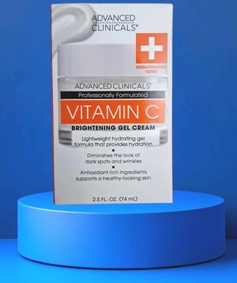 Advanced Clinicals Vitamin C  Brightening Gel Cream Moisturizer 