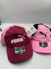 Lot of 2 PUMA Youth Adjustable Hats Pink  Black   Purple -pink New With Tags