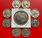 US Silver Coins Lot with Morgan Dollar