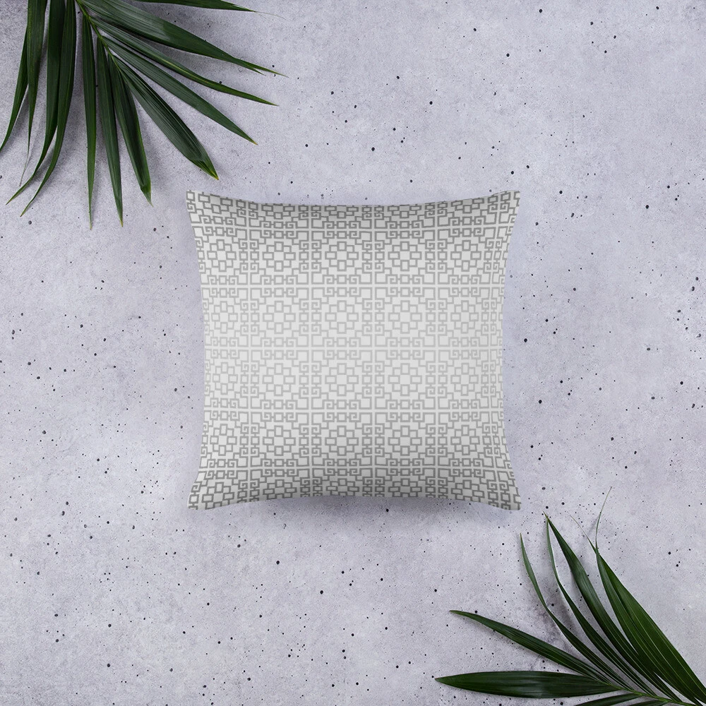 LATTICE Grey 2 Pillow