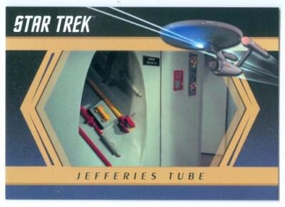 JEFFERIES TUBE "INSIDE THE ENTERPRISE CARD E4" STAR TREK CAPTAINS ...