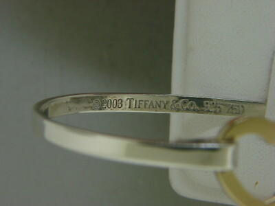 TIFFANY & CO. 2003 18K Yellow Gold Sterling Silver Heart Hook