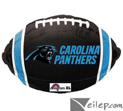 Football Party Starter Decoration 10pc Football Balloon Pack, Blue Silver White - Picture 2 of 3