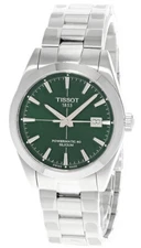 TISSOT GENTLEMAN POWERMATIC 80 SILICIUM GREEN DIAL MEN'S WATCH T1274071109101