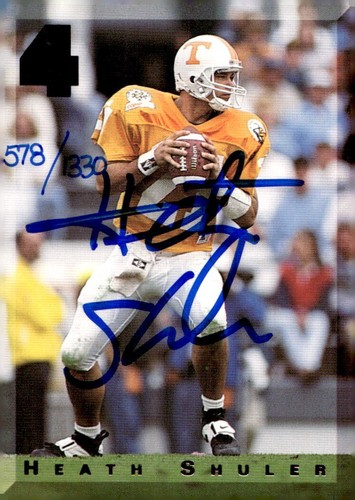 1994 Classic Four Sport Heath Shuler Rookie Auto #578/1330 Tennessee RC - 第 1/2 張圖片