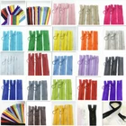 10pcs 3# 40-70cm (16-27.5inch) Resin Circle Head Zipper Tailor Sewing Process