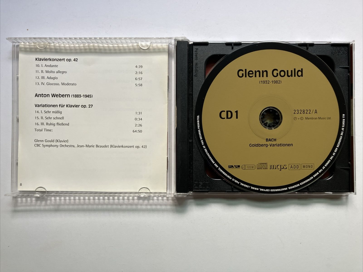 Glenn Gould 4 Cd Set - Bach - Beethoven - Berg - Import - Great