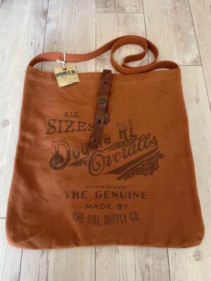 ⭐️【hiro hiro727】アメリカ　ビンテージ　横87cm RRL VINTAGE LEATHER TOTE BAG