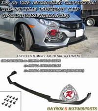 Fits 17-21 Honda Civic Si TR-Style Front Lip (Urethane)