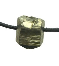 Rohstein gebohrt Pyrit Würfel 1,5 cm