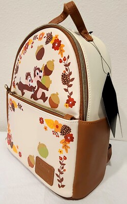 New Loungefly Disney Chip and Dale Acorns Mini Backpack NWT  display picture 1
