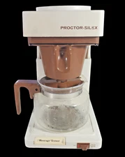 Vintage Proctor Silex Beverage Brewer Coffee Maker 1970's Model A415AL Beige A3