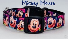 Mouse Dog collar handmade adjustable buckle collar 5/8" wide or leash