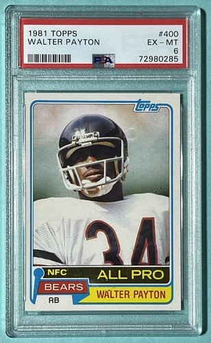 1981 Topps Walter Payton #400 - PSA 6 EX-MT