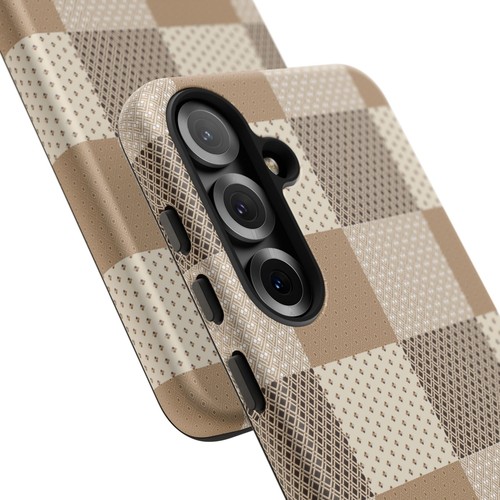 Brown and Tan Checkerboard Phone Case, for iPhone, Samsung Galaxy, Google Pixel - 第 157/241 張圖片