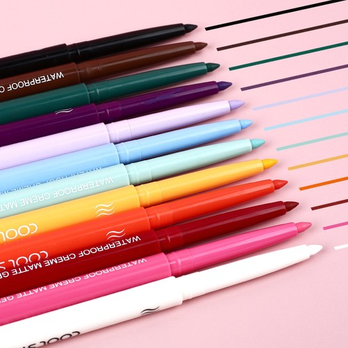Colorful Matte Eyeliner Pencil Liquid High Pigment Long-Wearing EyeLiner Pen Gel - Picture 8 of 37