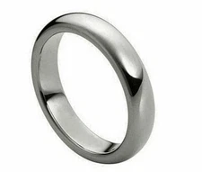Free Engraving - Tungsten carbide Classic Domed High Polish Wedding Band Ring