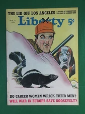 LIBERTY Magazine Cover Art by GORDON RAYNOR November 11, 1939