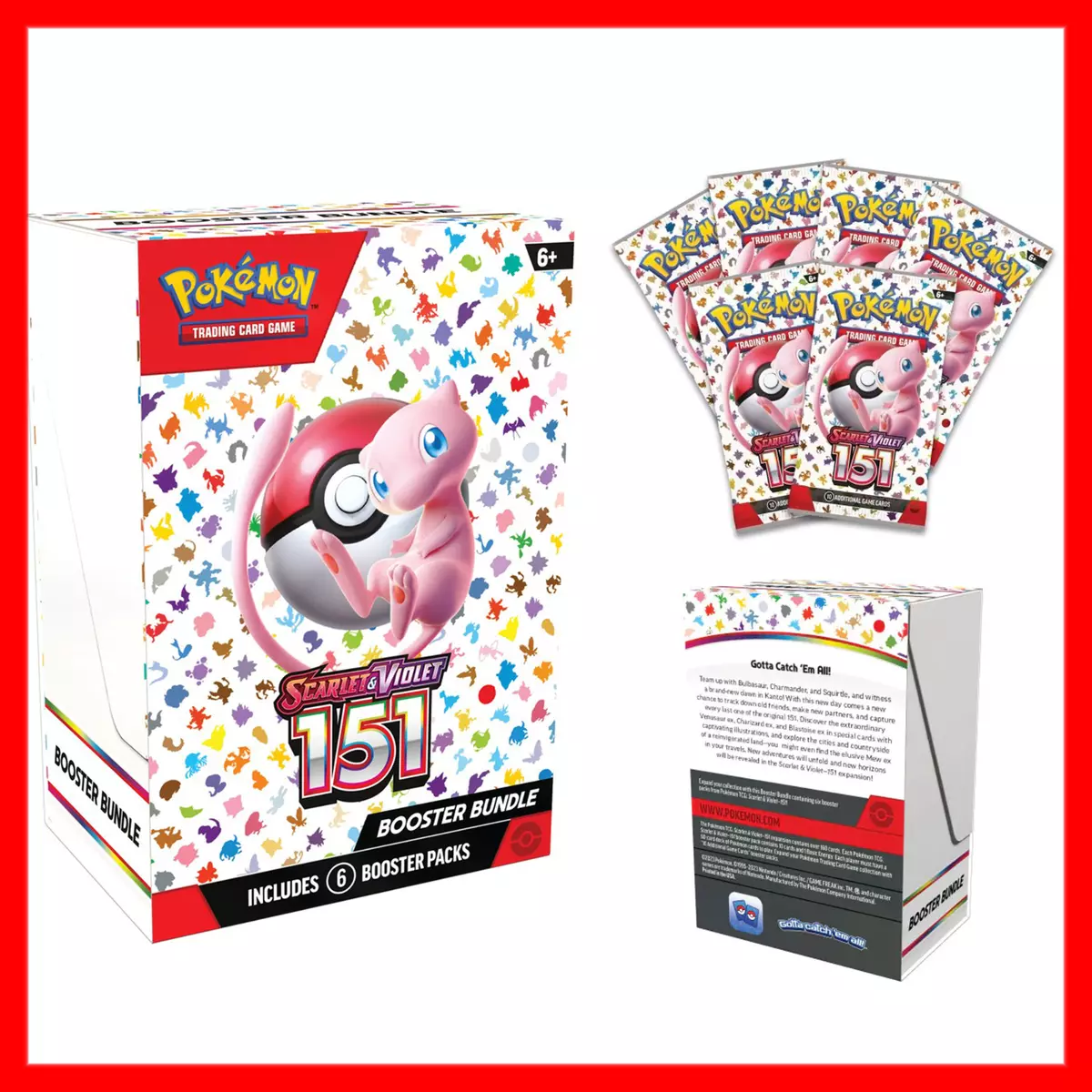 Pokemon Scarlet & Violet 151 Booster Bundle Box Set - FACTORY SEALED POKÉMON  TCG