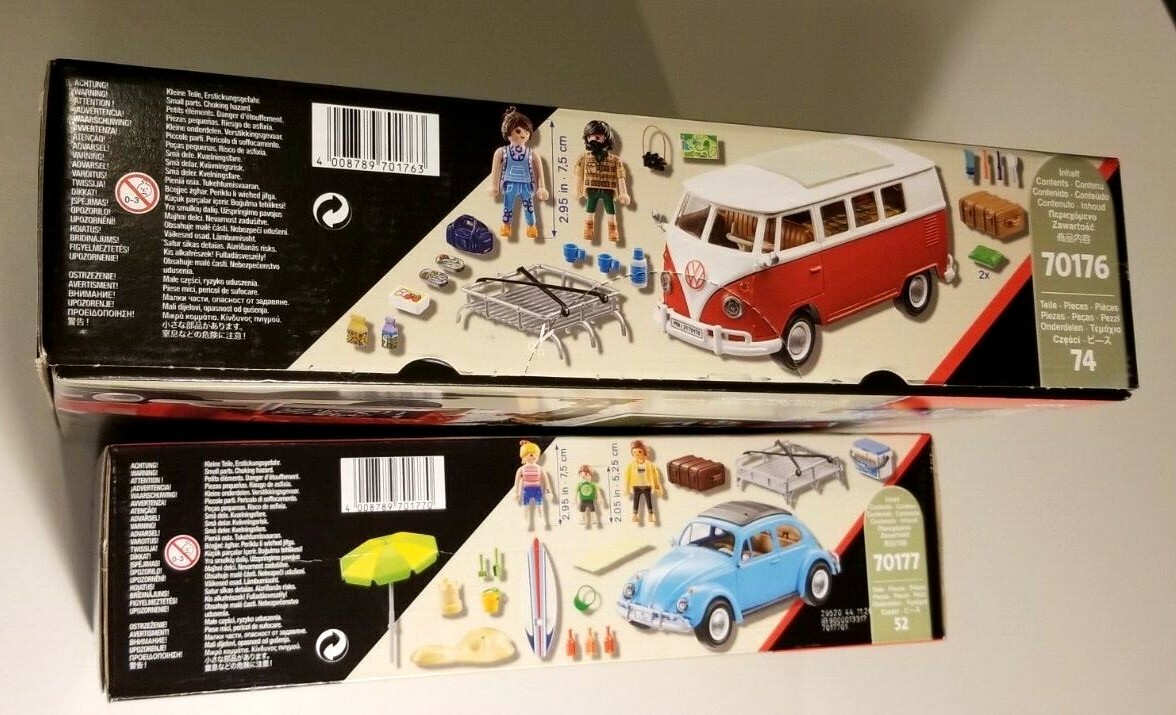 Playmobil 70177 Volkswagen Beetle 70176 T1 Camping Bus 2021