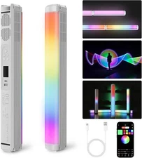 White SIRUI T30 RGB LED Video Pixel Tube Light Photography Lighting 2500K-7000K