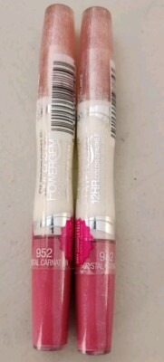 2X Maybelline SuperStay Powergems Color + Gloss Crystal Carnation #952