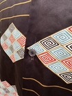 1970’s Vintage Sm/Med Disco Shirt, Brown 100% Poly 4-1/4” wide Butterfly Collar — photo 7