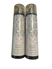  2 Bath  Body Works Ballet Nights Fragrance Mist Spray 8 oz Tonka Plum Amber