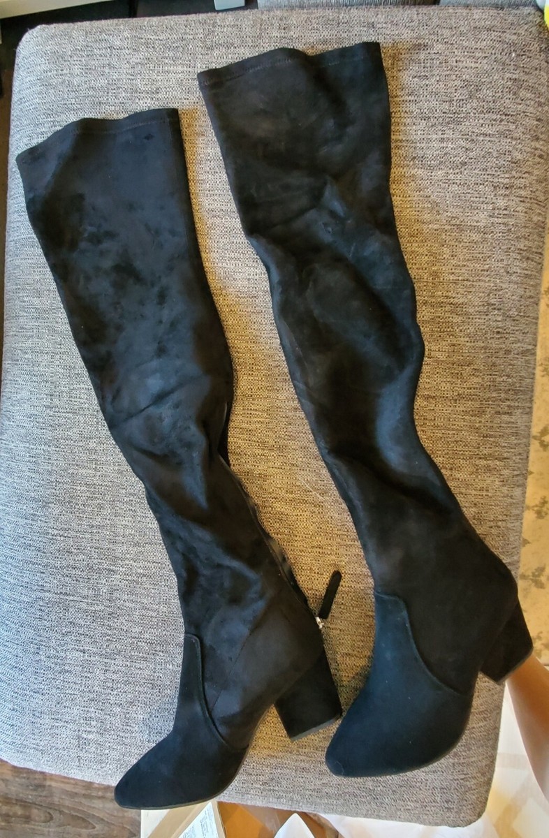 Goodnight Macaroon Ellis Otk Black Suede Zip Boot 42 Womens