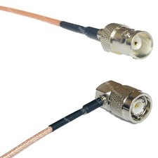 RG316 BNC FEMALE to TNC Male Angle RF Cable Rapid-SHIP LOT