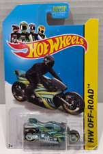 2014 Hot Wheels #126 HW Off-Road CANYON CARVER Green w/Blk 3Sp Gold Rims BFD12