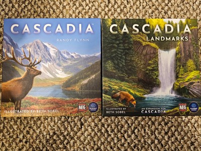 Cascadia Board Game + Landmark Expansion + Kickstarter Exclusives - New/Open Box
