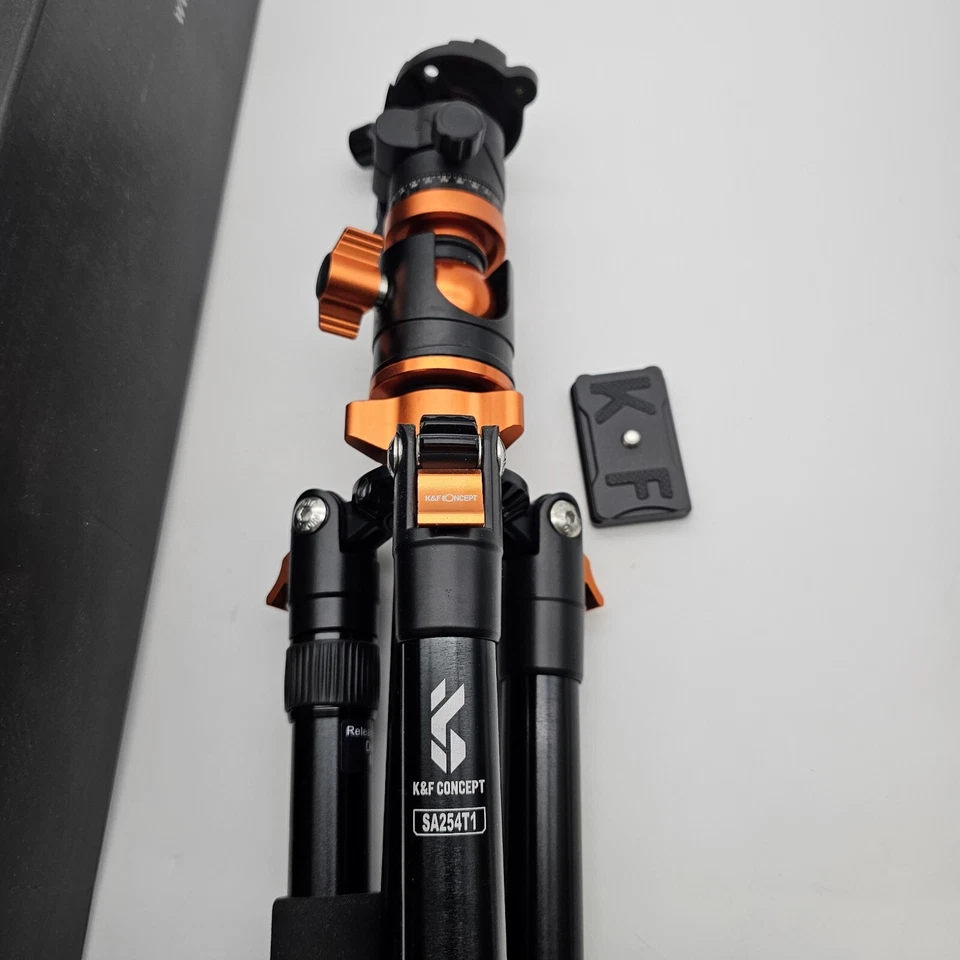 K&F Concept 94" SA254T1 Camera Tripod/Monopod For Nikon Canon Sony W/ Ball Heads - Image 2 of 4