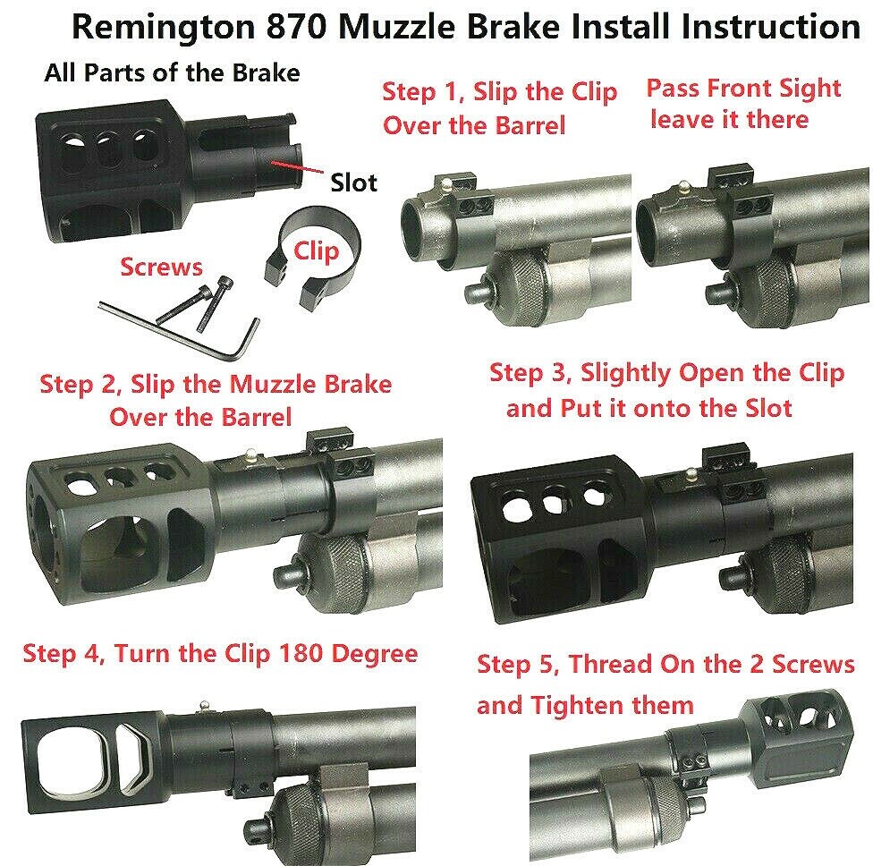 12 Gauge Shotgun Muzzle Brake