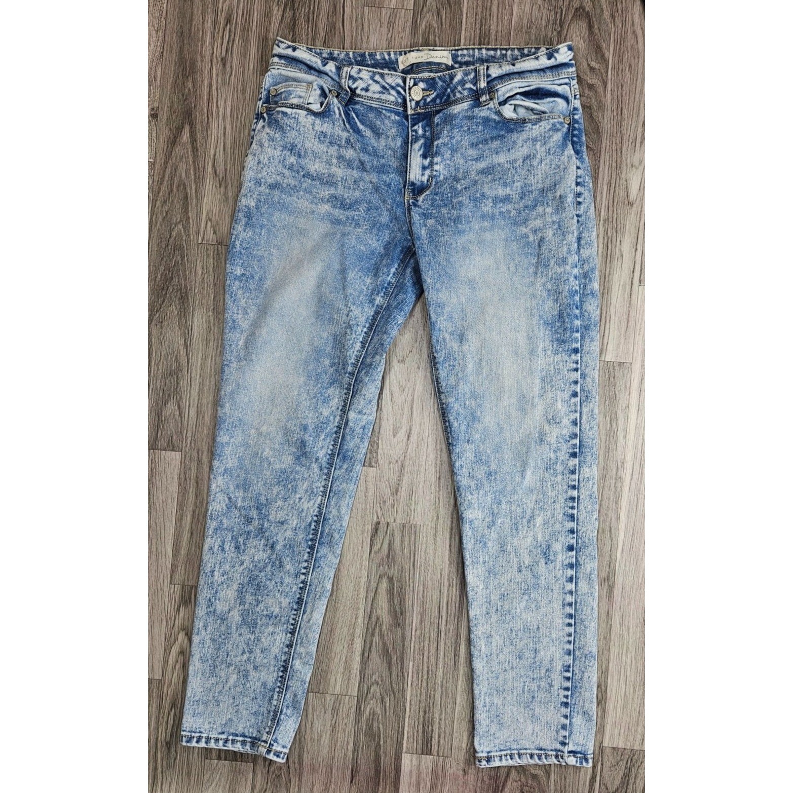 Est 1946 Womens Size 8 Mid Rise Pockets Skinny Stonewash Denim Jeans-image