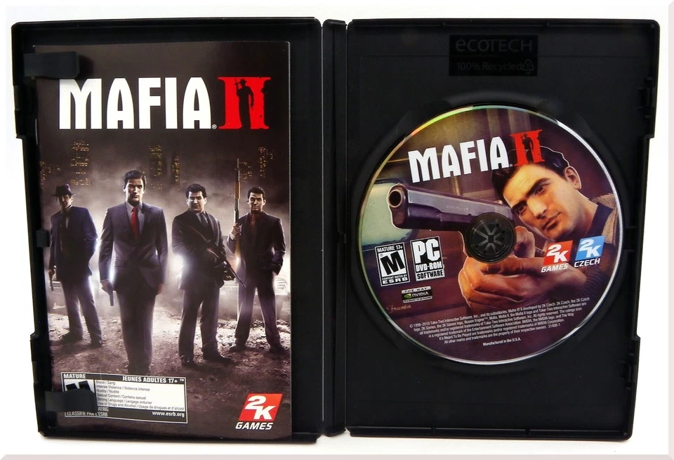 Videojuego Mafia II Gangster Acción Tiro PC DVD-ROM Por 2K Games 2010 Foto 3 de 4