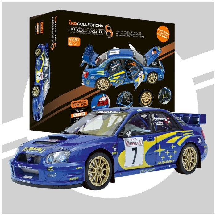 IXO Collections Subaru Impreza STI WRC Full Kit 1:8 Metal