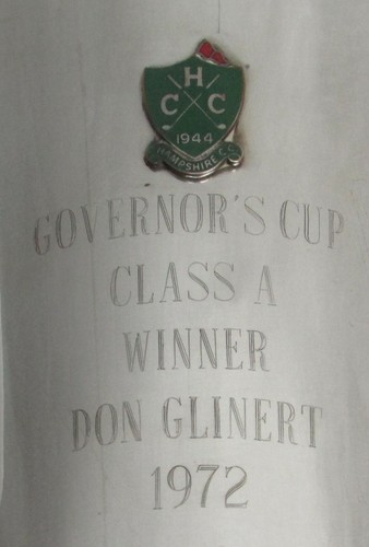 Hampshire 1972 club de campo de golf plata esterlina 10" campeonato de copa de gobernadores - Imagen 2 de 7