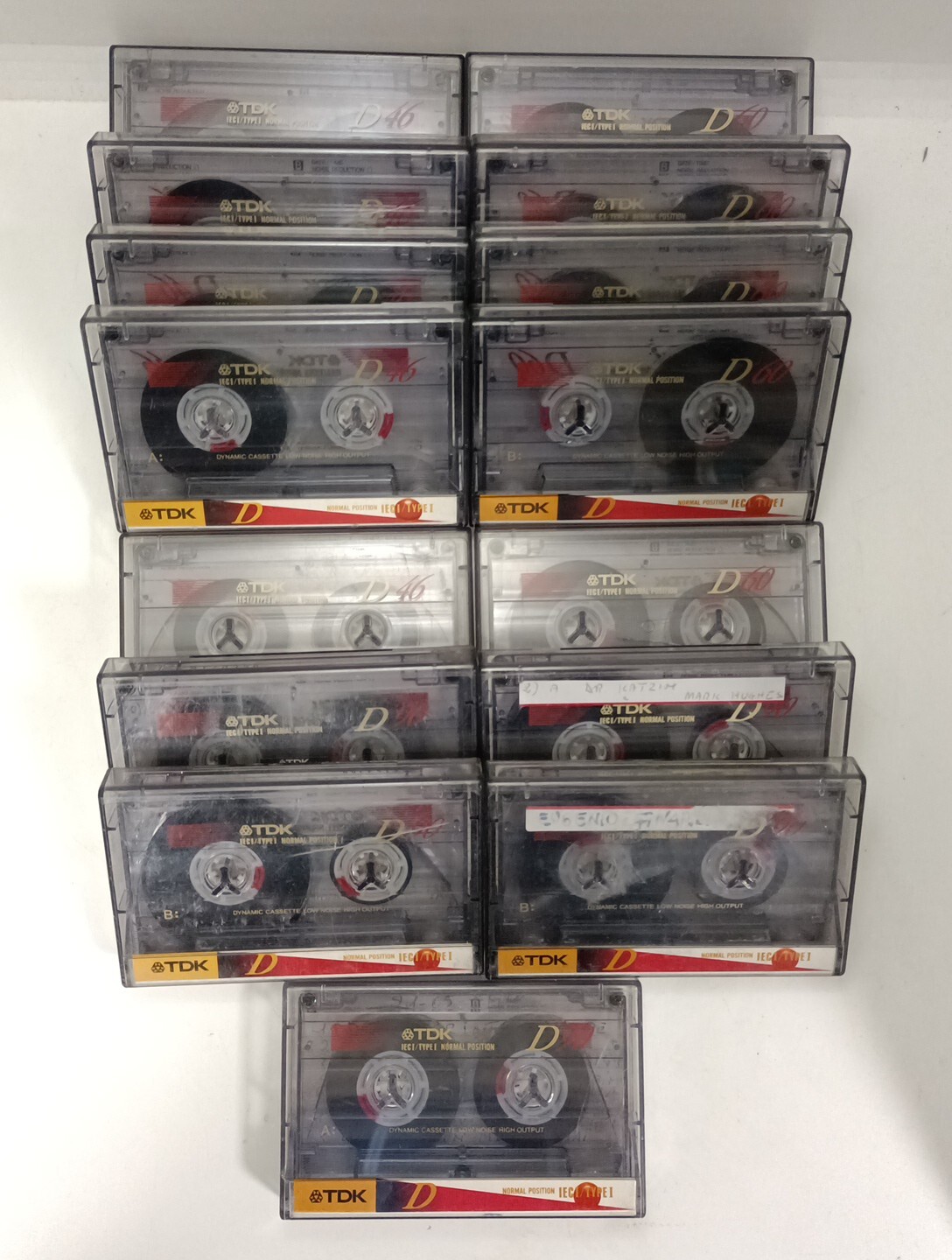 Lotto15xTDKD4660901995musicassetteverginicassettetapevintage