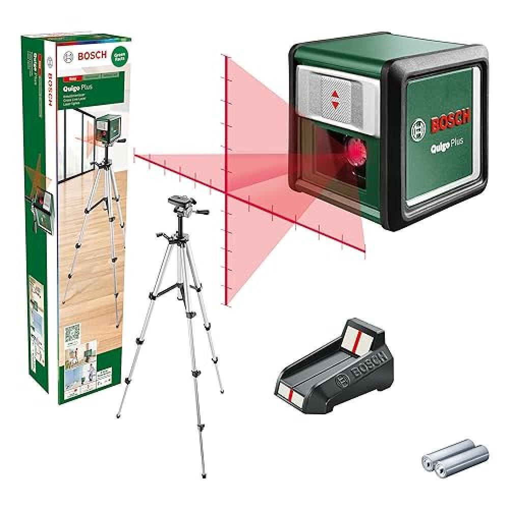 Bosch Home and Garden livella laser a croce Quigo Plus con treppiede (allineamen