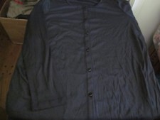 NEW 50 LANDS END WOMENS SUPIMA MODAL CREW NECK CARDIGAN SWEATER-BLACK- OX - 14W